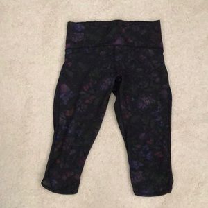 Lululemon floral crop leggings